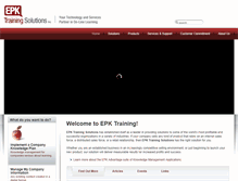 Tablet Screenshot of epktraining.com